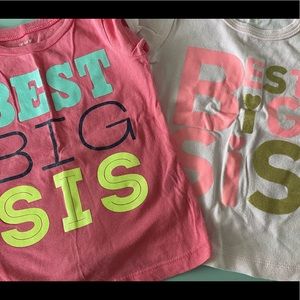 2 “Best Big Sis” tops